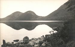 Jordan Pond and The Bubbles, Acadia National Park Seal Harbor, ME Ballard Photo Postcard Postcard Postcard