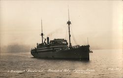 1. Transport "Henderson" Presidential Party. Juneau, Alaska July 10, 1923 Winter & Pond Postcard Postcard Postcard