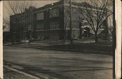 New High School Building, Unidentified Location Buildings Postcard Postcard Postcard