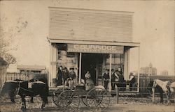C. Burridge Stable & Fancy Groceries Postcard