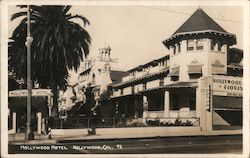 Exterior View of Hollywood Hotel Postcard