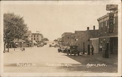 Looking Down Buffalo St. Postcard