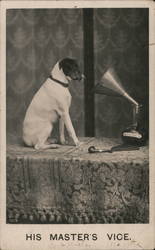 His Master's Vice Postcard