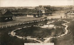 Canadian Pacific Railway Depot and Park Postcard