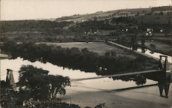 Suspension Bridge - Little Falls New York Postcard Postcard Postcard