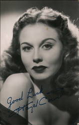 Hazel Court Photo, Autographed Postcard