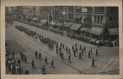 Parade, Canadian Troops Postcard
