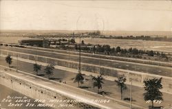 Soo Locks and International Bridge Postcard