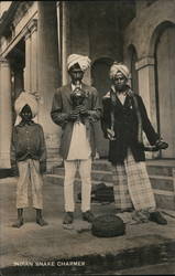 Indian Snake Charmers Postcard