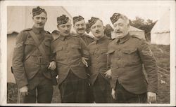 Military Men - Liverpool Scottish United Kingdom Postcard Postcard Postcard