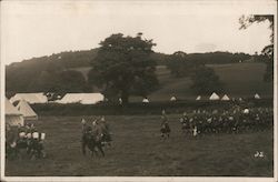 Liverpool Scottish at Camp Postcard