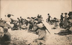 Parasols on the Beach Postcard