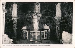 585-Interior of the Garden of Prayer, Camp Chesterfield, Chesterfield, Indiana Postcard
