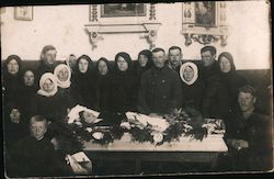 Funeral, Post-Mortem of Child, Eastern Europe? Postcard