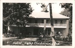 Hotel, Camp Chesterfield Ind. Postcard