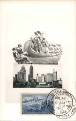 The Landing of Cadillac at Detroit 1701-1951 Michigan Postcard Postcard Postcard