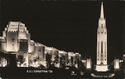 Tower of the Sun, G.G.I. Exposition '39 Postcard