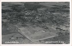 Aerial View of Orland California Postcard