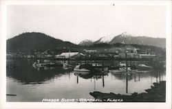 Harbor Scene Wrangell, AK Postcard Postcard Postcard