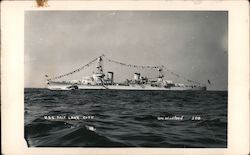 U.S.S Salt Lake City Postcard