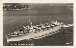 U.S. Naval Ship General M.M. Patrick Boats, Ships Boersig Postcard Postcard Postcard