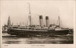 L.N.E.R. R.M.S. "Bruges" Postcard