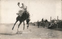 Riding Straight Up Postcard