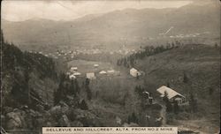 Bellevue and Hillcrest from No.2 Mine Alberta Canada Postcard Postcard Postcard