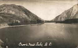 Crow's Nest Lake British Columbia Canada Postcard Postcard Postcard