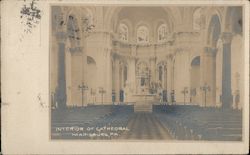 Interior of Cathedral Harrisburg, PA Postcard Postcard Postcard