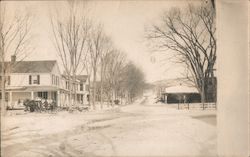 C.A. Nash Grocery Store, Street View Looking East Postcard