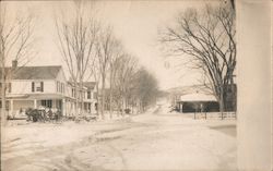 C.A. Nash Grocery Store, Street View Looking East Sand Lake, NY Postcard Postcard Postcard