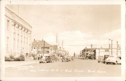 Looking North on Wall Street in Bend Oregon Postcard