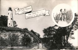 Mark Twain Memorial Lighthouse Atop Cardiff Hill, the Playground of Tom and Huck Hannibal, MO Postcard Postcard Postcard