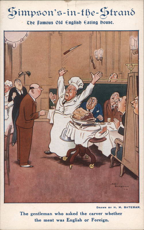 Simpson's-in-the-Strand The Famous Old English Eating House London England