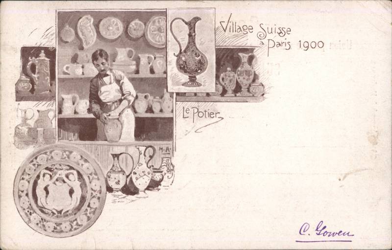 Swiss Village, Paris 1900, The Potter France