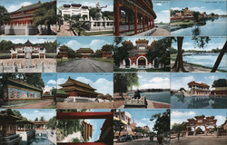 Lot of 16: Temple & City Views Postcard