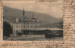 Greetings from Goldau - Train Station Postcard
