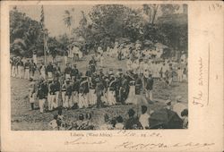 Liberia (West Africa) 1902 Military Ceremony Postcard