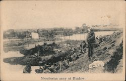 Military - Manchurian Army at Hankow Postcard