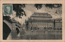 National theatre Prague, Czechoslovakia Eastern Europe Postcard Postcard Postcard