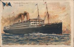 An Bord des Dampfers "Kaiserin Auguste Victoria" Postcard