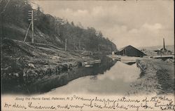 Along the Morris Canal Paterson, NJ Postcard Postcard Postcard