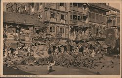 Pigeons at Bazaar Gate, Bombay Bombay, Mumbai, India Postcard Postcard Postcard