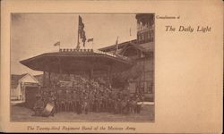 The Twenty-third Regiment Band of the Mexican Army Postcard