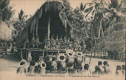 Mekeo - Preparation for the dance Papua New Guinea South Pacific Postcard Postcard Postcard