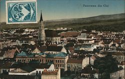 Panorama din Cluj Cluj Napoca, Romania Eastern Europe Postcard Postcard Postcard