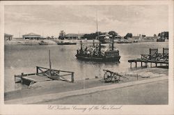 Crossing the Suez Canal at El-Kantara Postcard