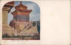 Buddhist Temple Peking, China Postcard Postcard Postcard