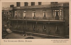 The Standard Hotel, Dublin. A Corner of the Garden and the New Wing. Postcard